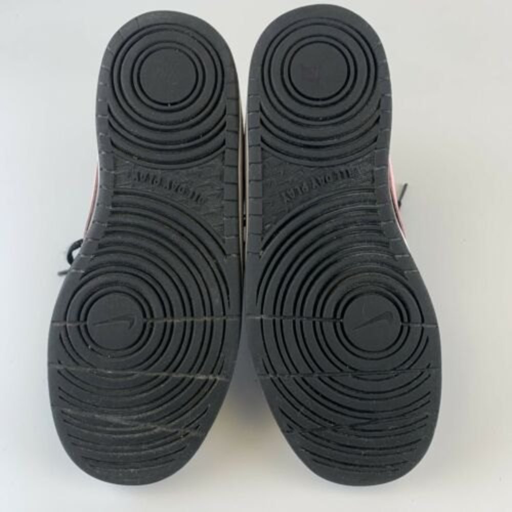 Nike Court Borough Mid 2 Basketball Youth Size 4.5 Black Pink Yellow CD7782-002 - Picture 5 of 10